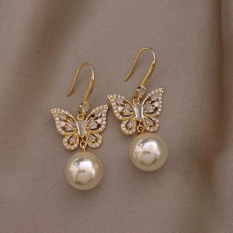 铜合金耳饰 气质轻奢百搭简约优雅精致网红设计师耳环F3174