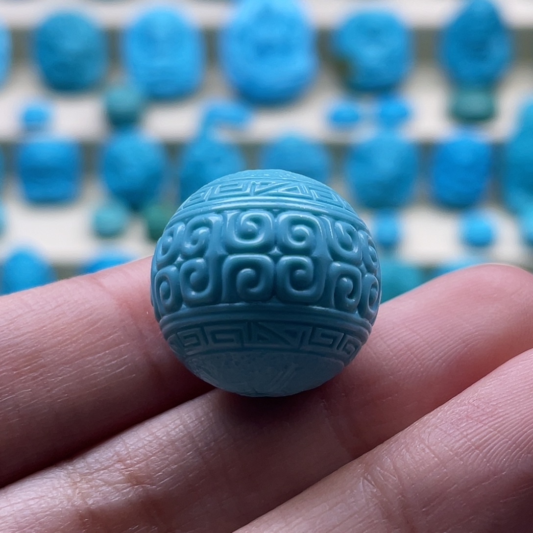 绿松石未镶嵌颈饰18.5mm