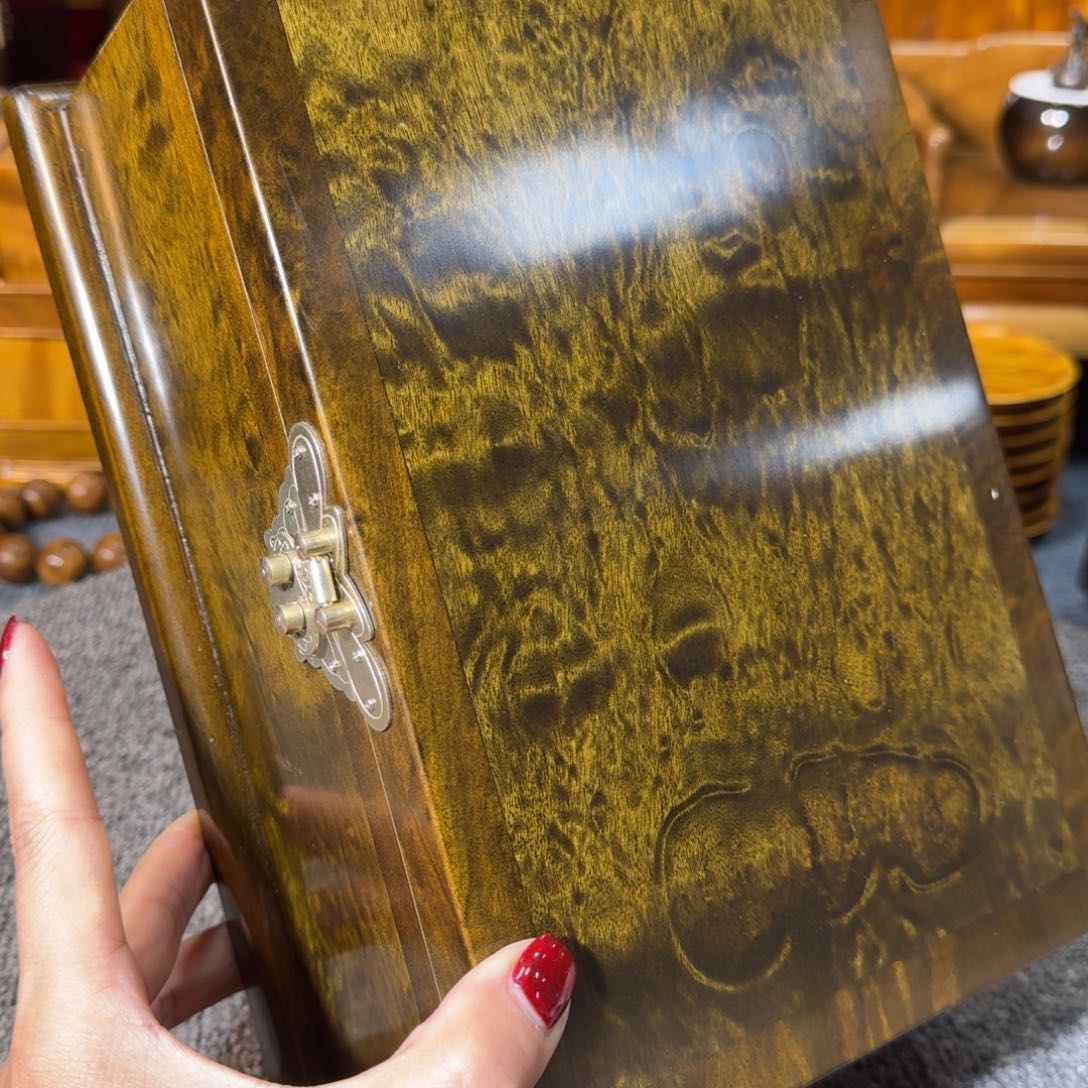 阴沉木乌木茶叶盒大号