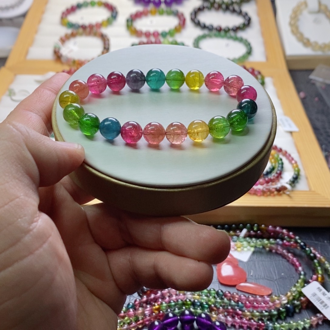 碧玺碧玺手链未镶嵌