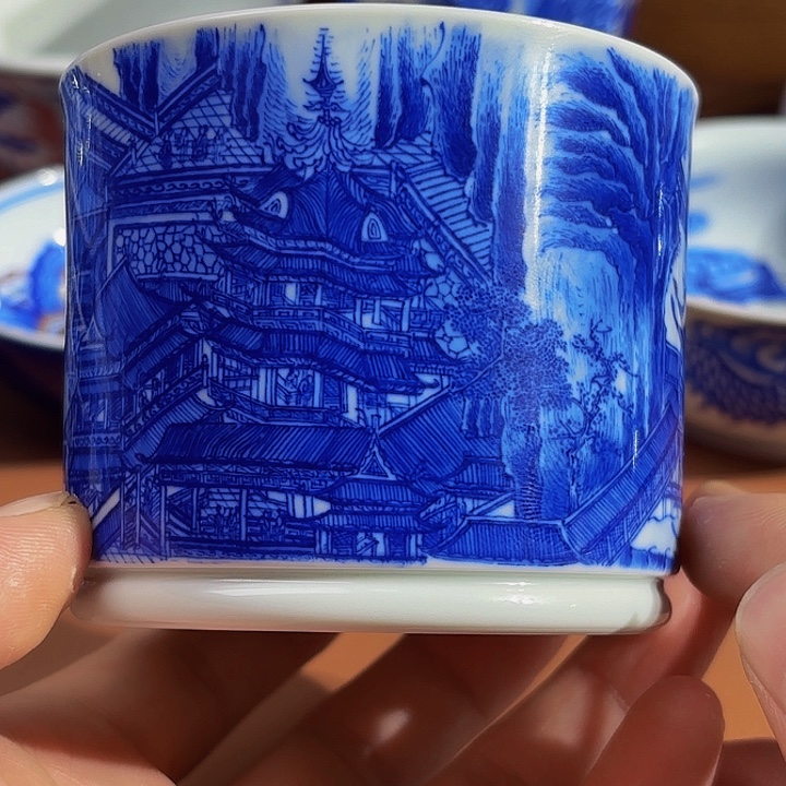 媛***媛青花手工手绘大明宫