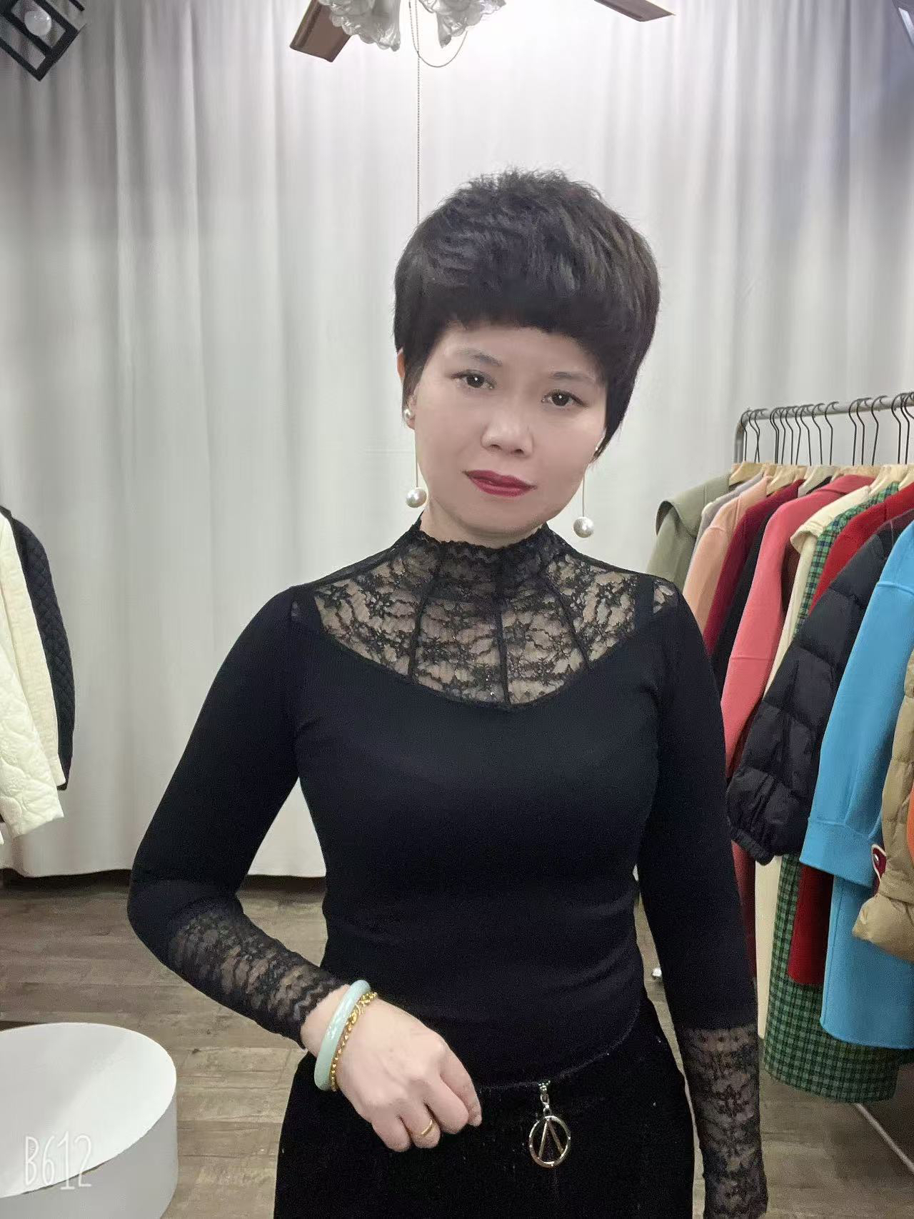 秋季蕾丝打底衫新款网纱长袖t恤女修身内搭衣洋气小衫