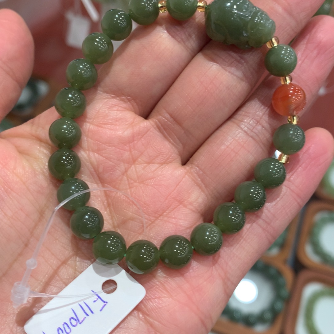 和田玉未镶嵌手链