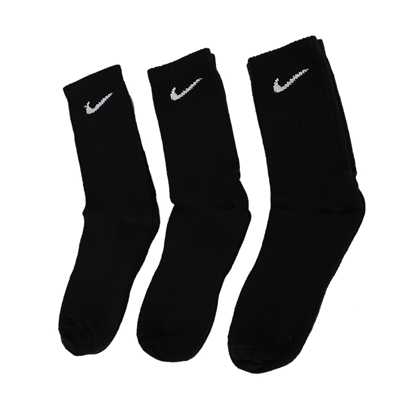 NIKE耐克袜子男袜女袜2025新款三双装篮球运动袜耐磨中筒袜SX7676
