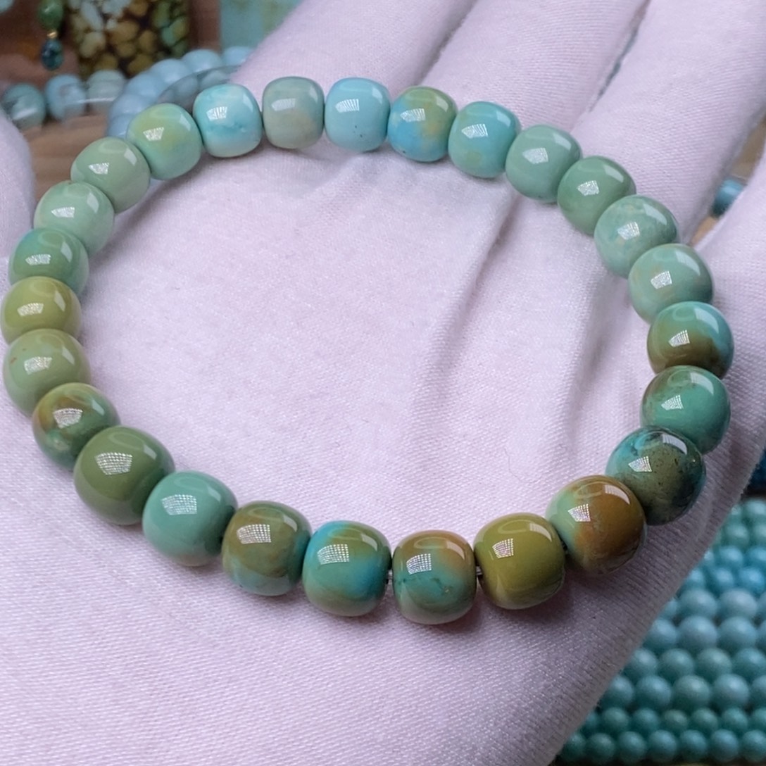 绿松石未镶嵌珠宝奇石8.5mm