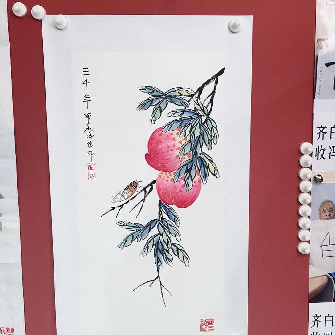 国画冯伟老师亲笔手绘国画作品慧 