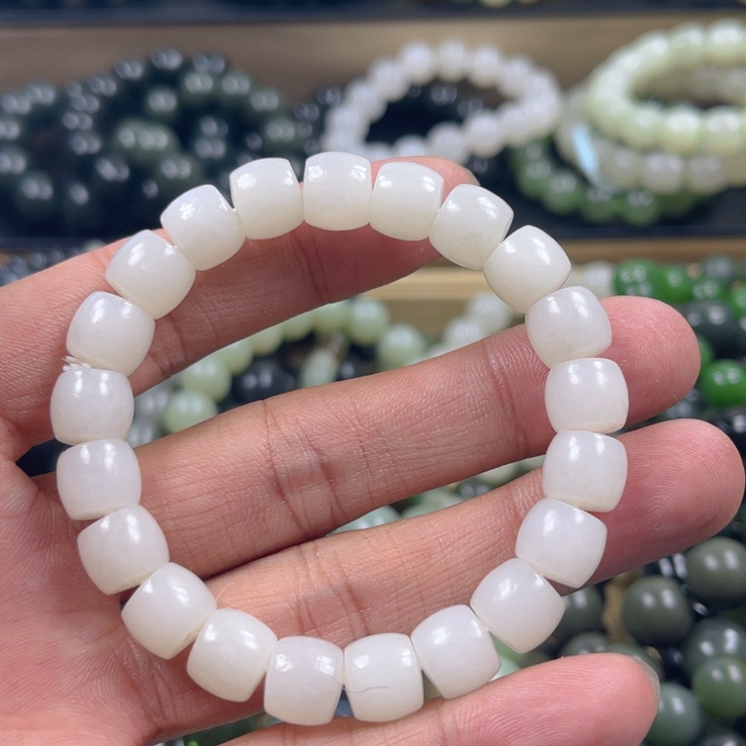 和田玉手串未镶嵌