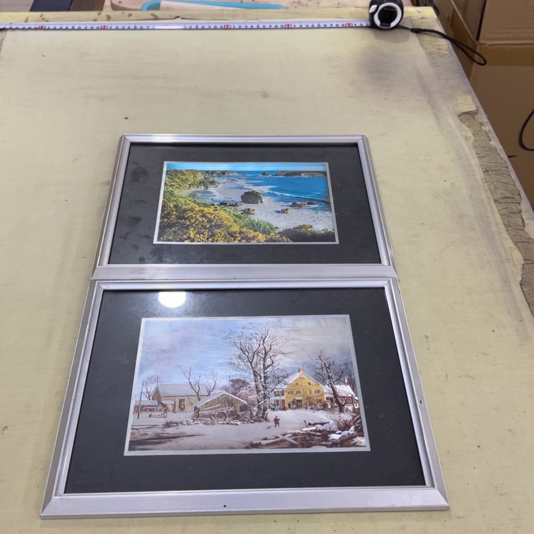 温***夏绘画屏风框画茶空间设计