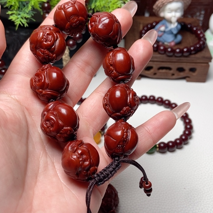 核桃手串/手链朕*罪橄榄核手串