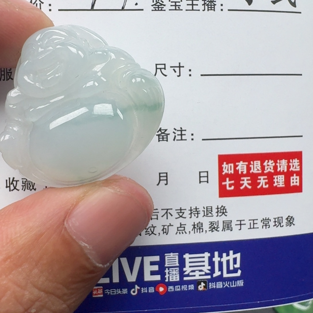 翡翠未镶嵌颈饰          9