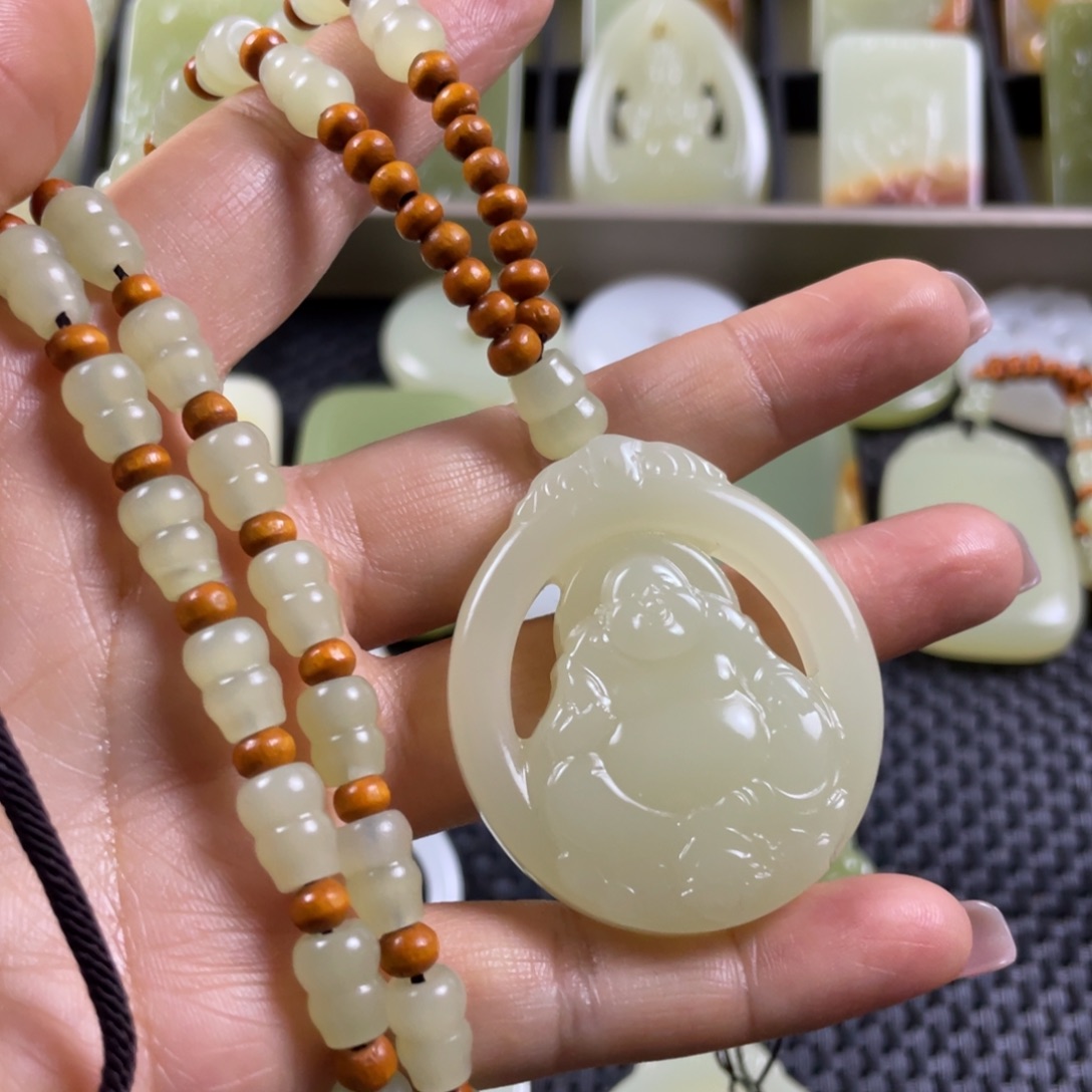 石材佛公吊坠一物一拍