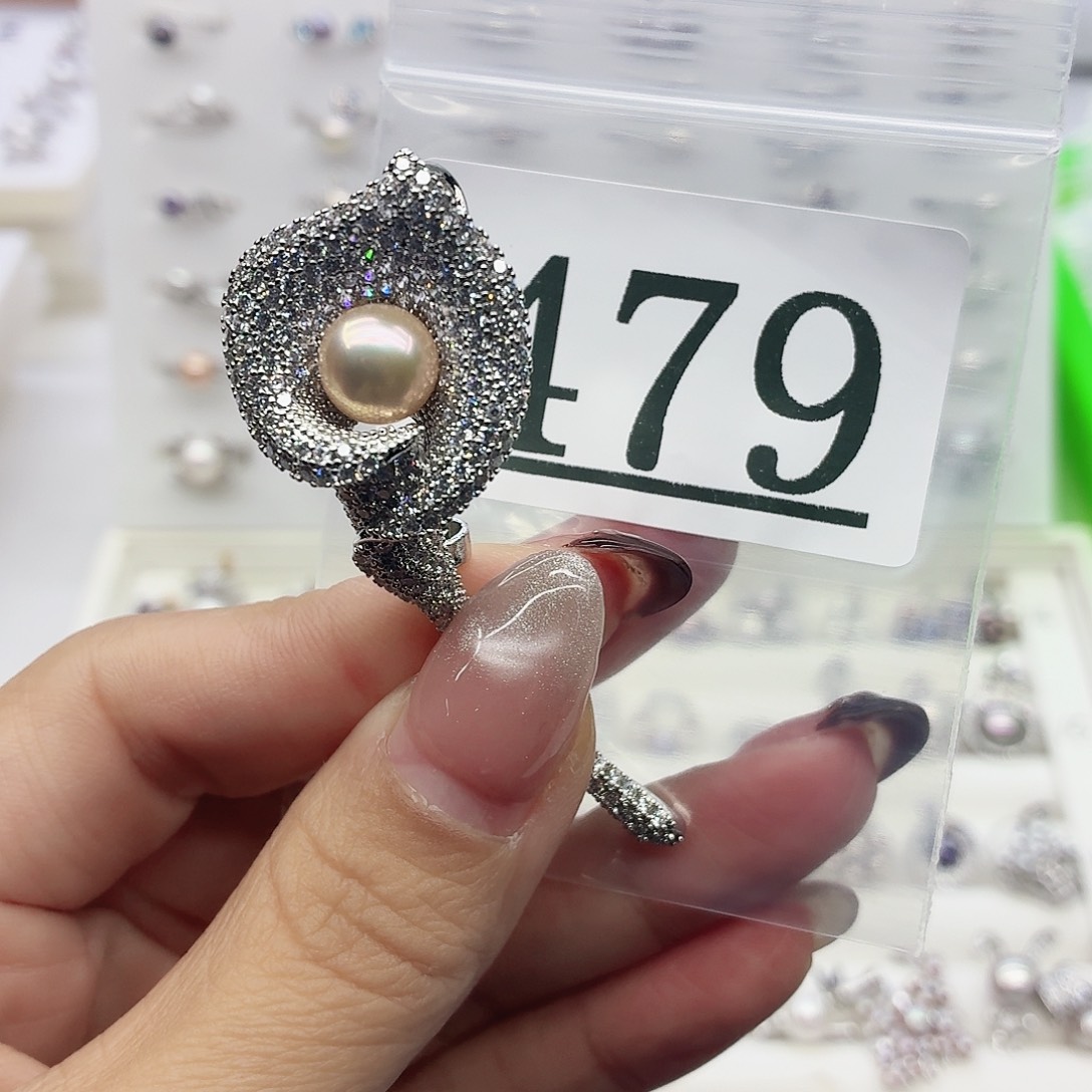 *****淡水珍珠合金珠宝奇石479