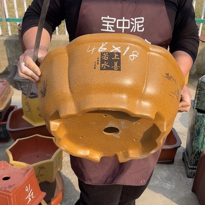 紫砂花盆紫砂等传统