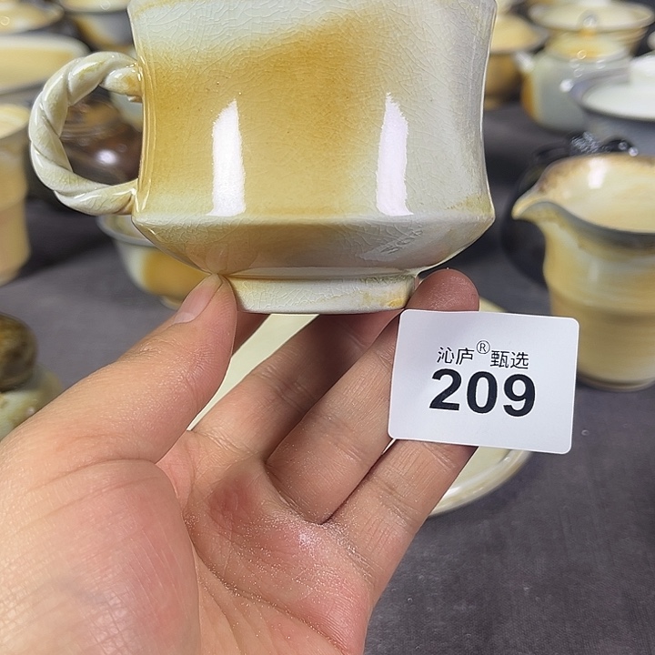 沁庐柴窑古法柴烧全手工茶具