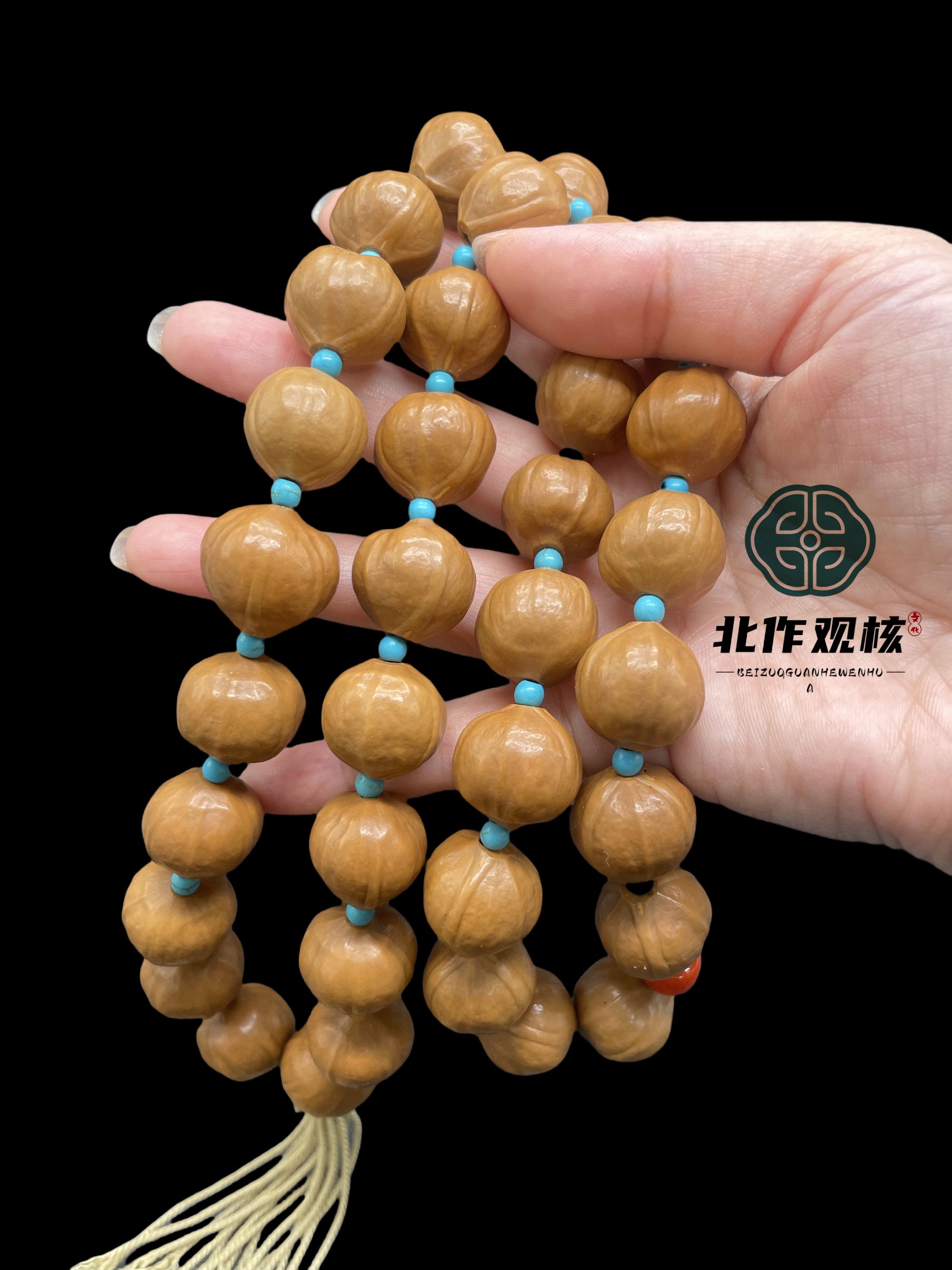 【素绳】北作观核 18MM 原生梅林铁核老树 正圆无药无夹板无蜡