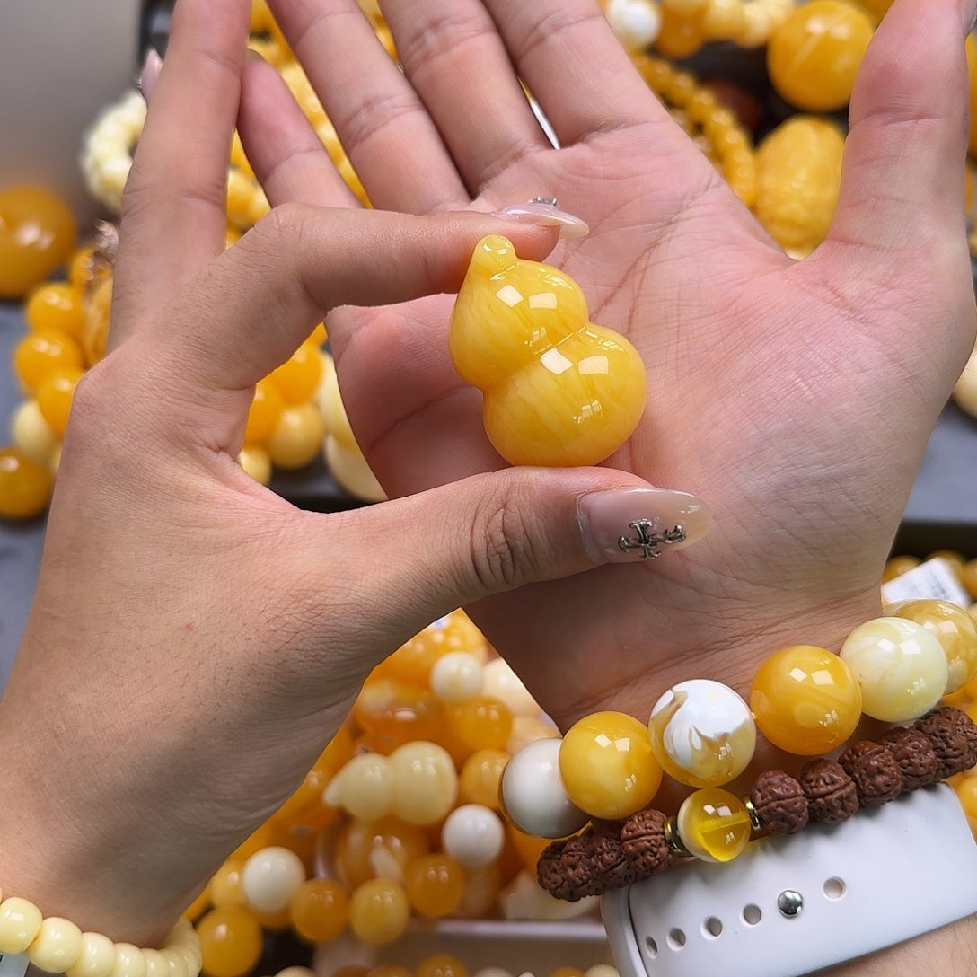 未镶嵌琥珀珠宝奇石葫芦