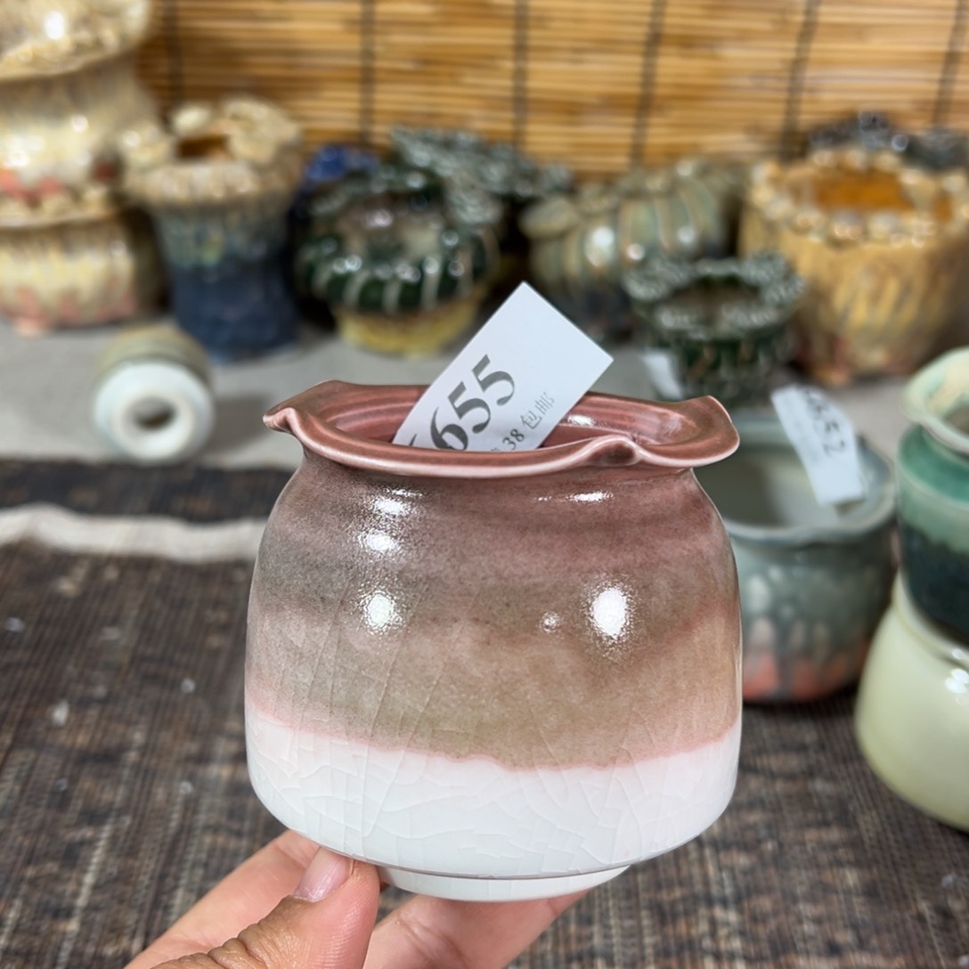 红陶景德镇手工花盆