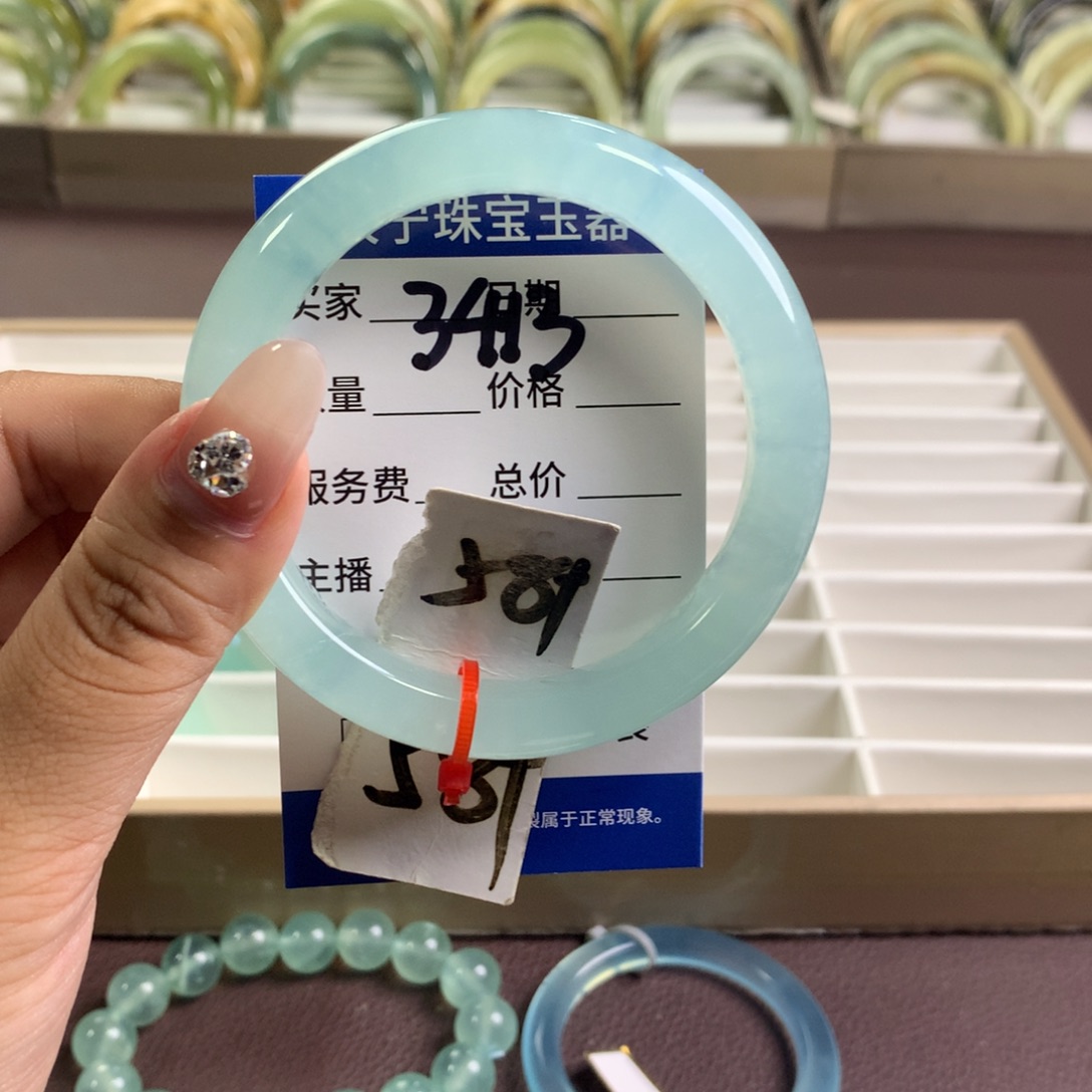 未镶嵌蛇纹石玉手镯3413