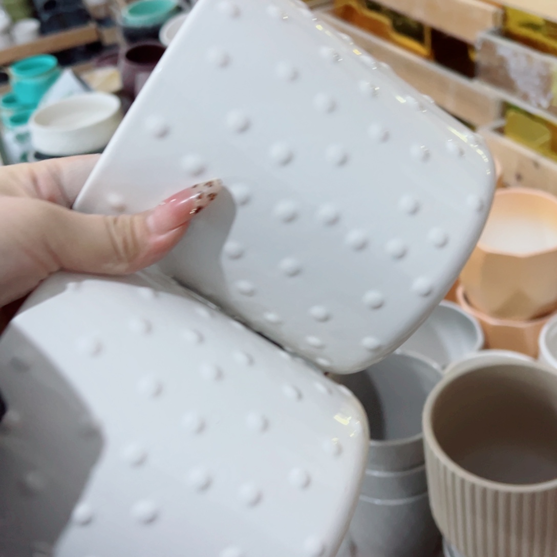 有孔，陶瓷花盆满10米包邮发货