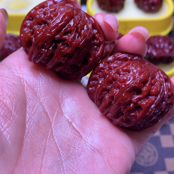 文玩核桃把件磨盘42