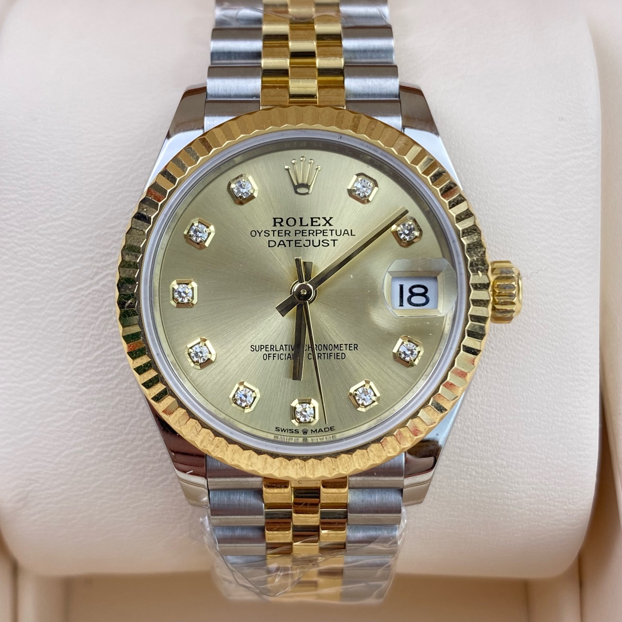 99新 Rolex/劳力士 劳力士日志 自动机械女表31mm全套 原价114400