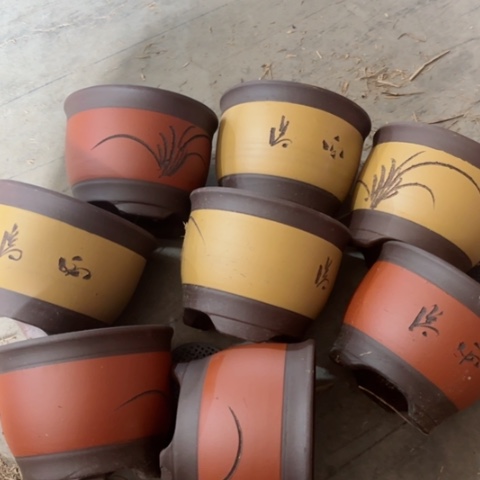 紫砂花盆100-8。15-12.。