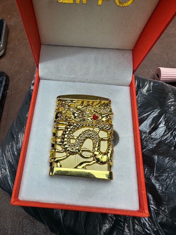 zippo打火机重甲套壳龙