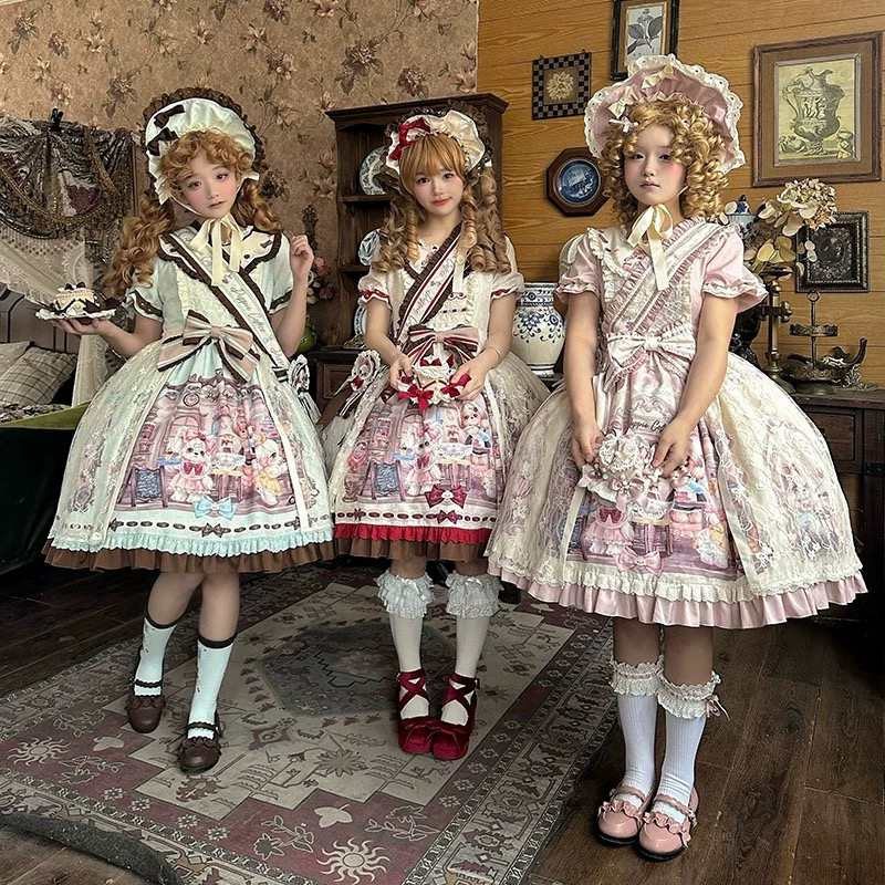 【狗狗咖啡厅】线球猫原创可爱doll感少女日常洛丽塔op裙