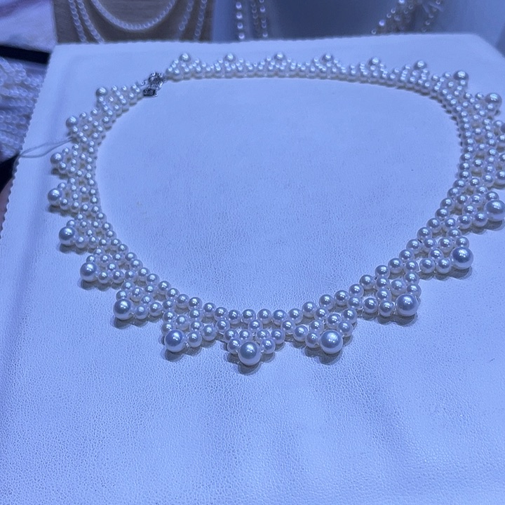 颈饰银S925镶嵌淡水珍珠