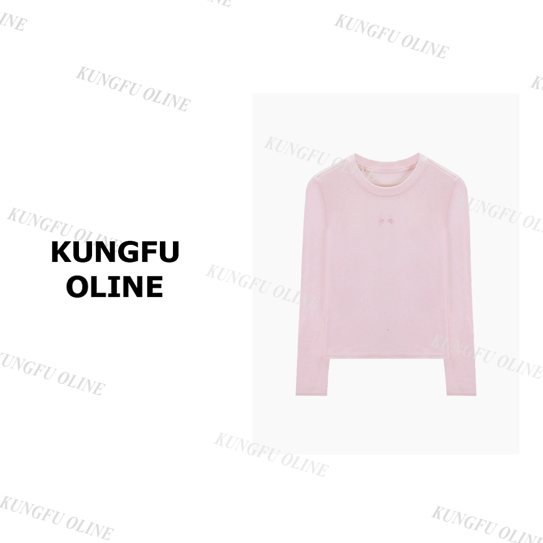 【FF】【细闪十字花】CT45-46秋季流光风羊毛流行印花T恤正肩