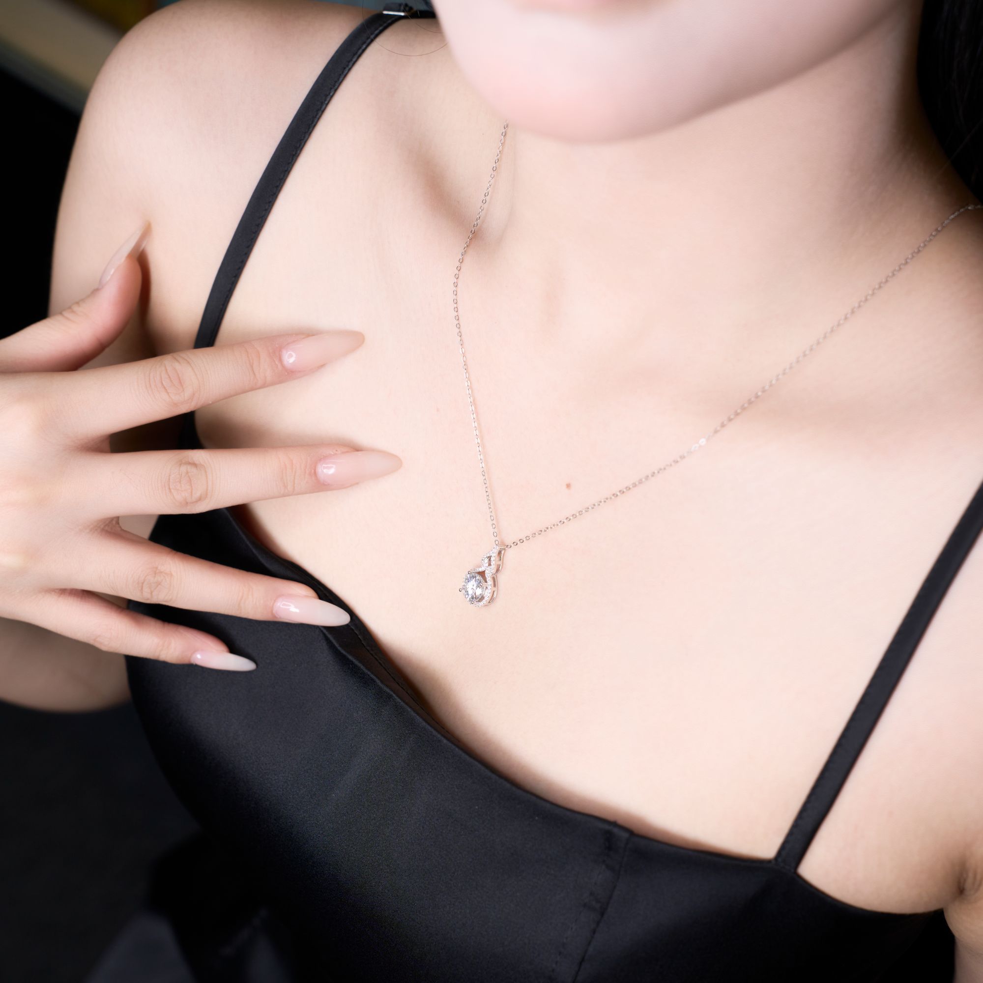 吊坠925银莫桑石 星钻福禄 莫桑石原创设计日常通用素款JWN0090M