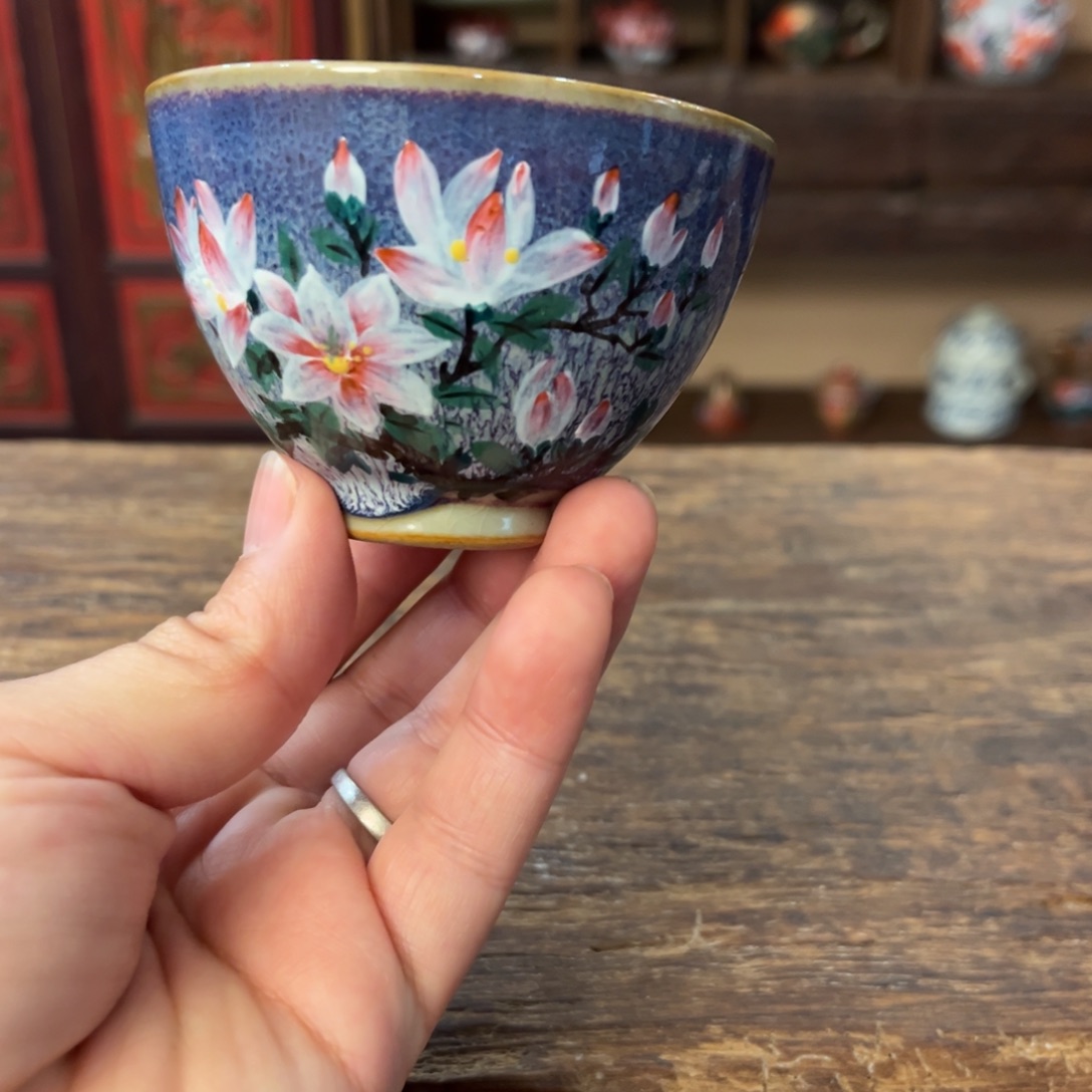 景德镇柴烧手工手绘陶瓷