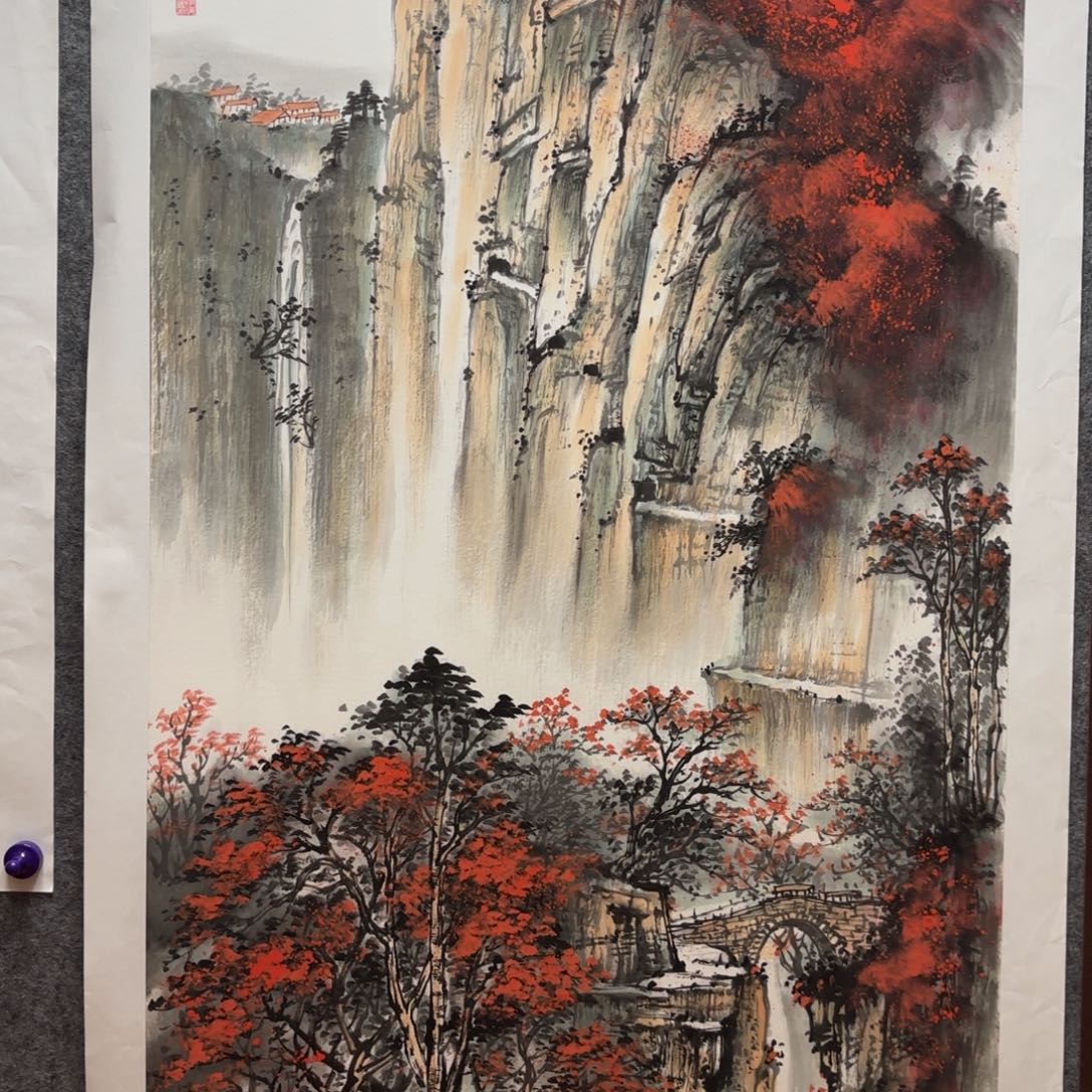 国画国画作品李海涛山水精品手绘