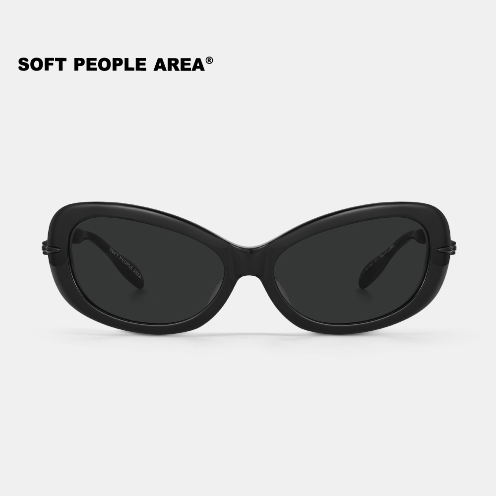 SOFT PEOPLE AREA -HAKUNA（墨镜）猫眼蝶形板材细镜腿太阳镜