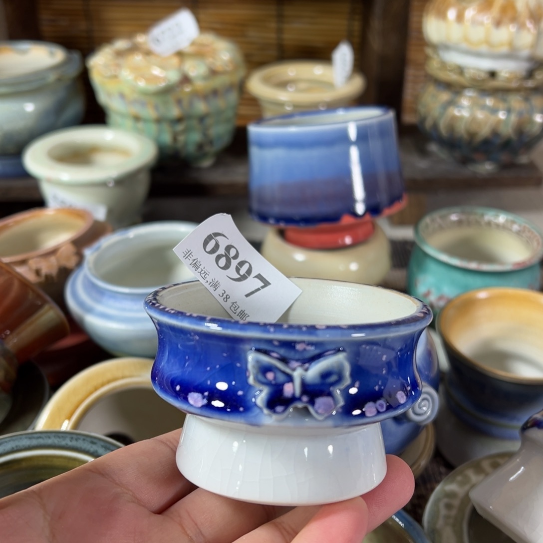 陶瓷景德镇手工花盆