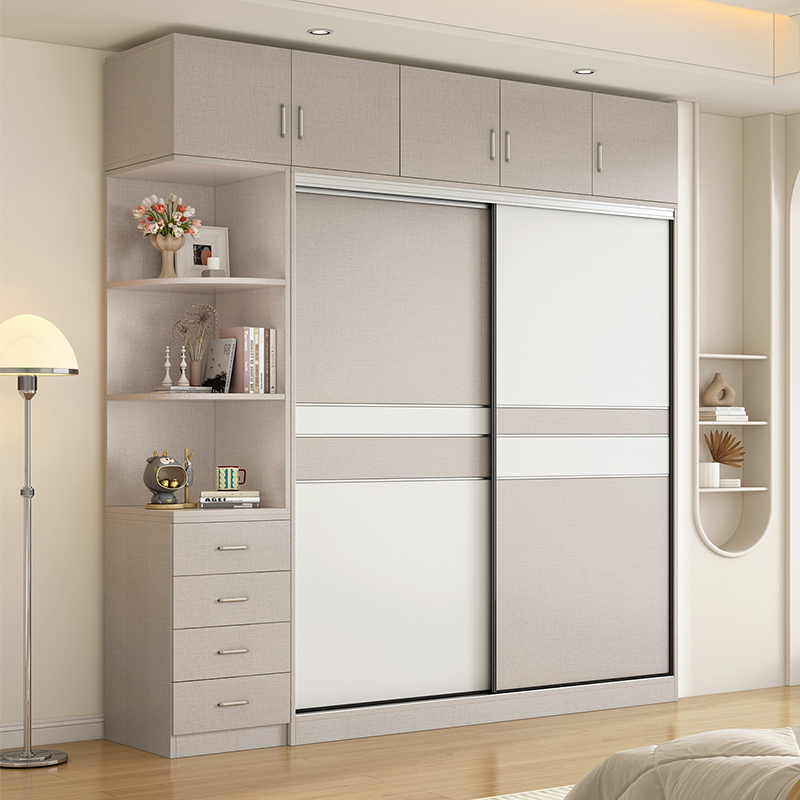 实木衣柜家用卧室推拉门全实木主卧衣柜新款2025爆款松木衣橱