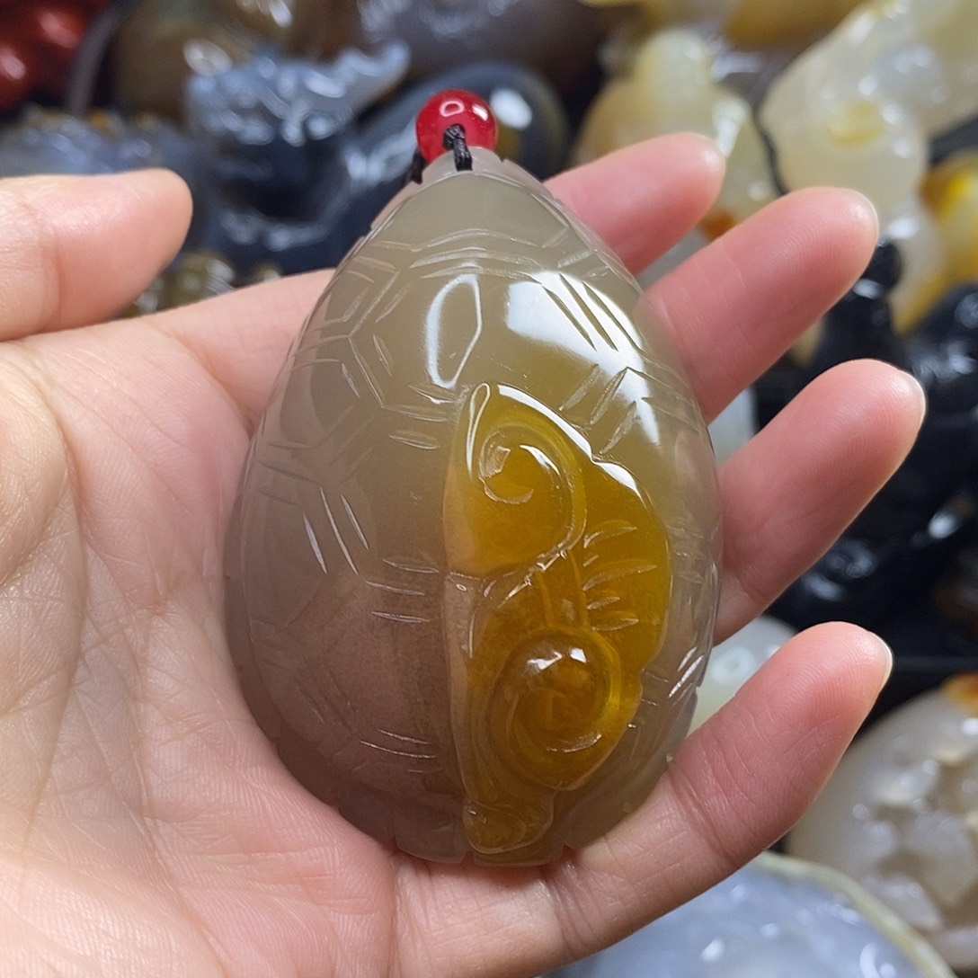 玛瑙/玉髓未镶嵌手把件