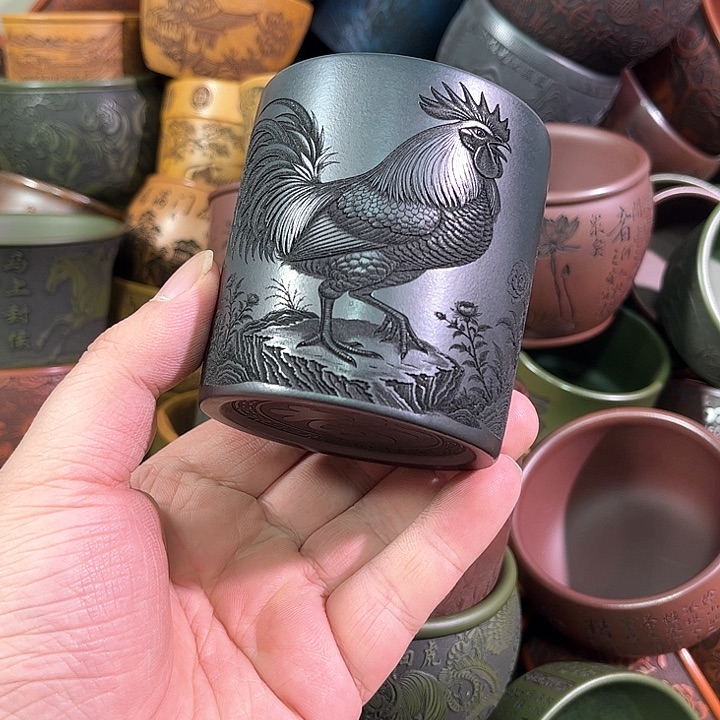 茶杯紫砂全手工紫砂主人杯