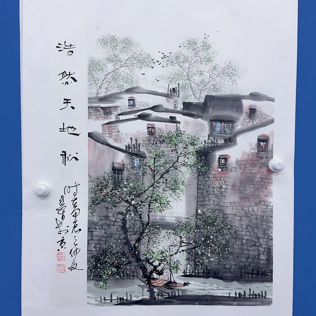 国画多次参加国内外大型