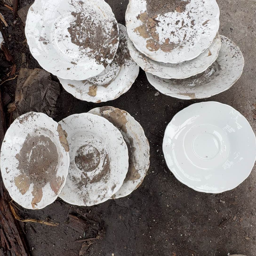 摆件景德镇高温陶瓷6寸碟10个