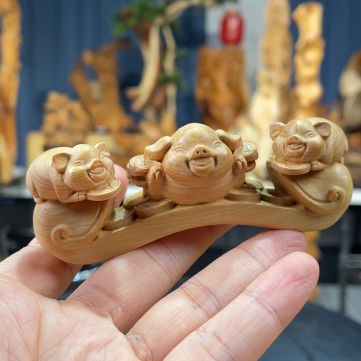 柏木（崖柏）手把件