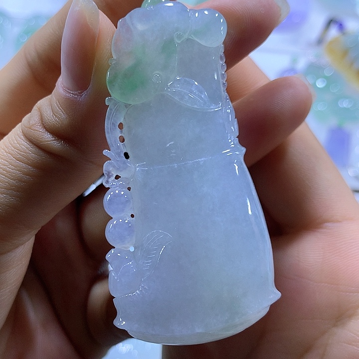 翡翠颈饰未镶嵌天然翡翠A货吊坠