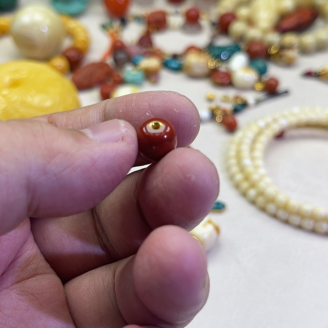 南红玛瑙足金镶嵌珠宝奇石41