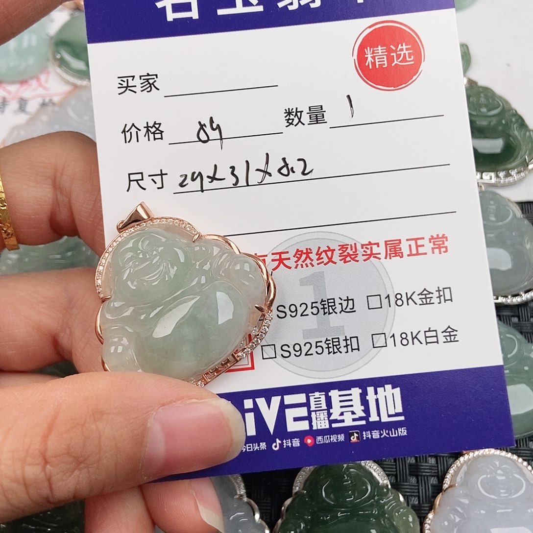 翡翠银S925镶嵌颈饰