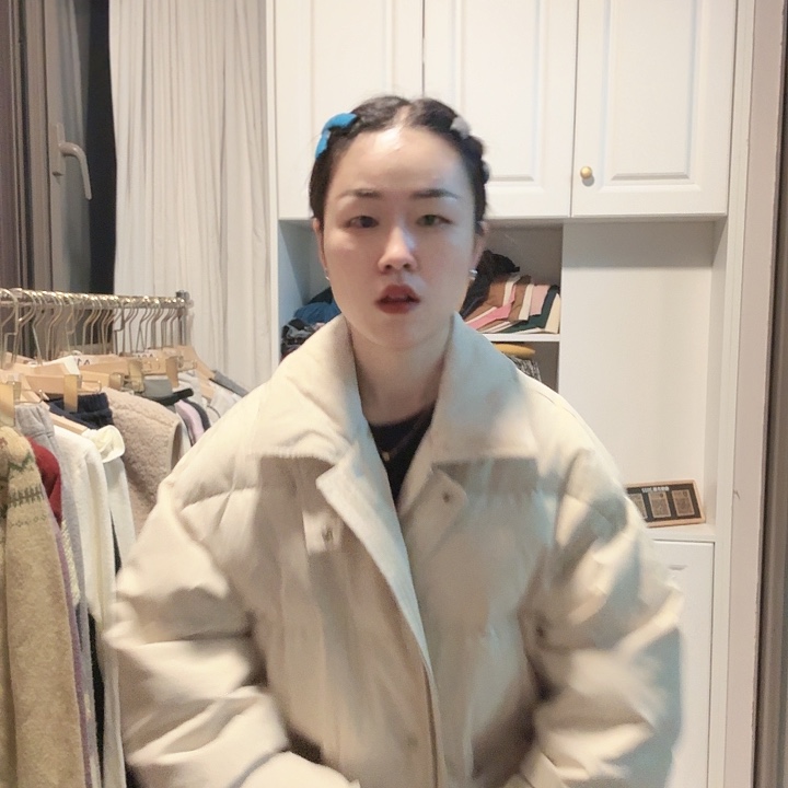 颖***外套羽百搭韩版杏色