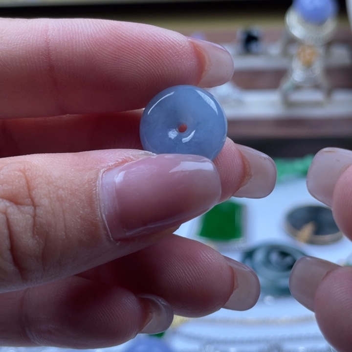 散珠翡翠裸石蛋面