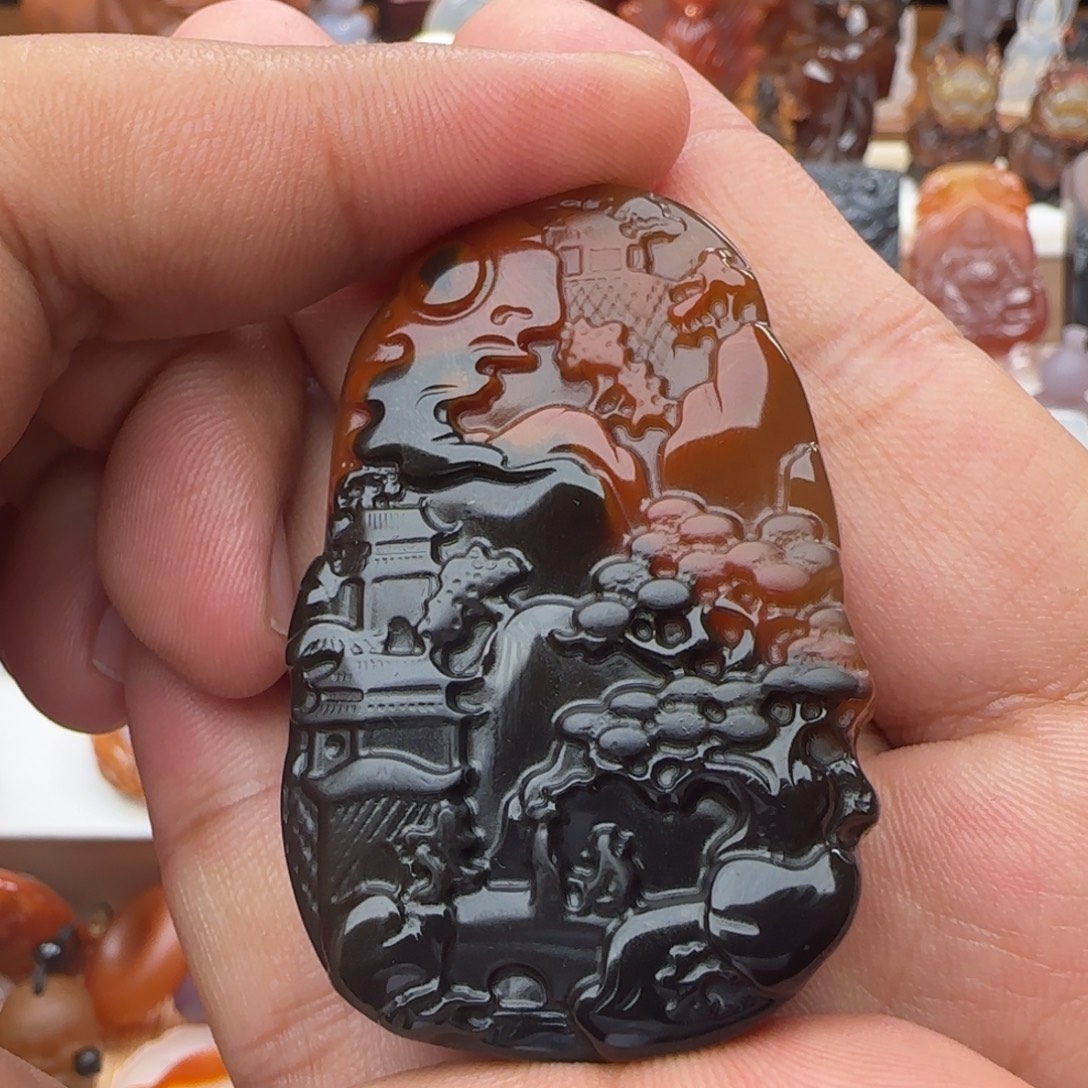 玛瑙/玉髓未镶嵌颈饰