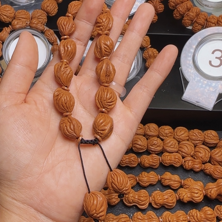 桃核手串龙纹桃核