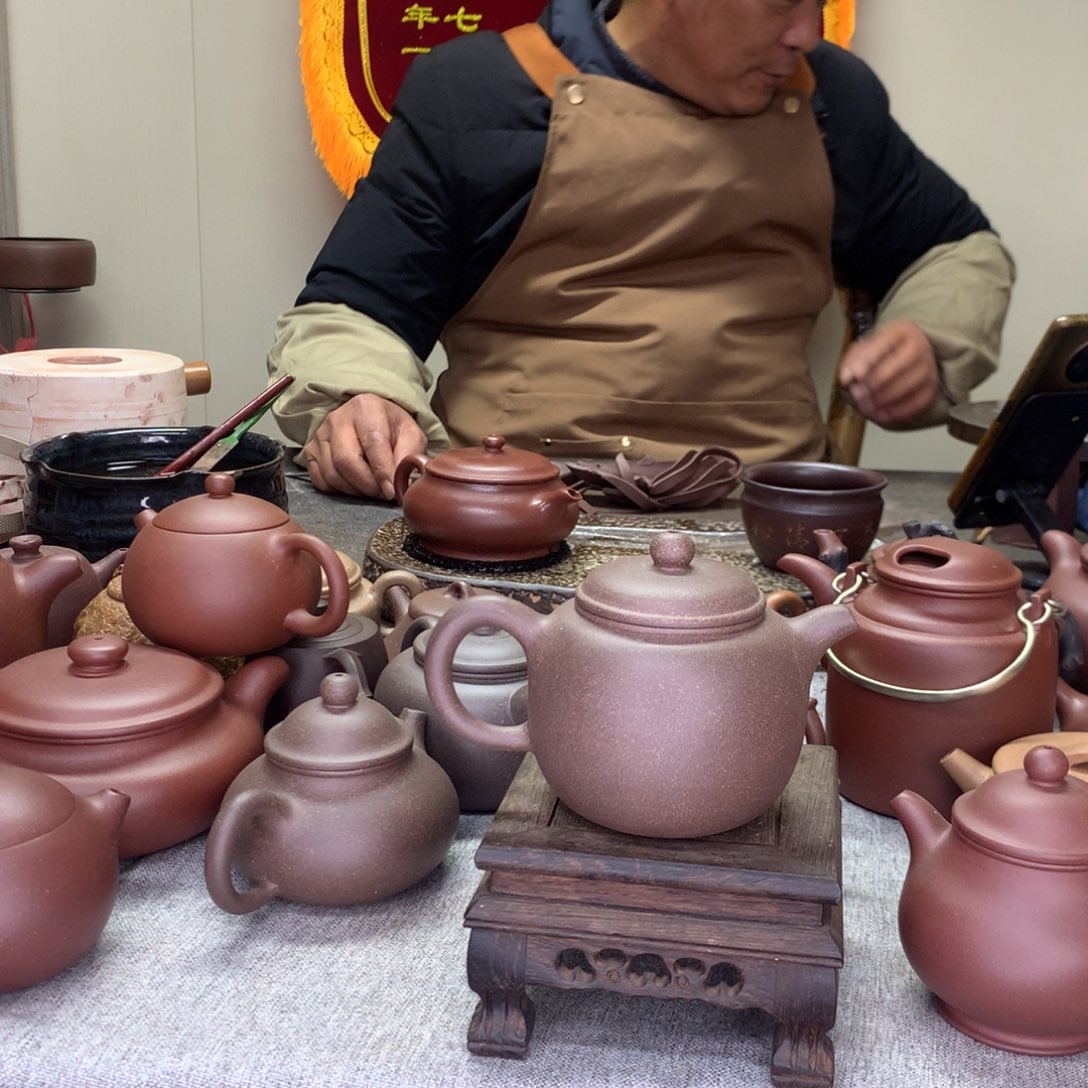 紫泥茶壶鲍尊260C半手工制作