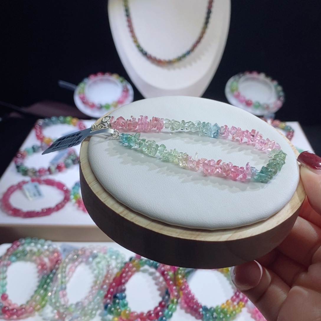 碧玺手链未镶嵌碎碎平安